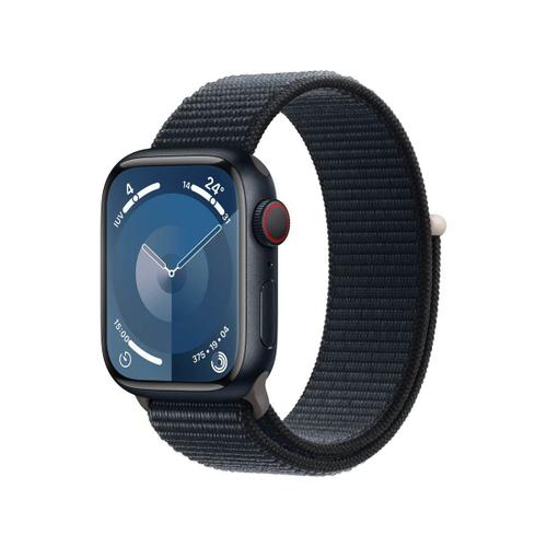 Apple Watch Series 9 Gps + Cellular - Boîtier Aluminium 41 Mm Minuit - Bracelet Boucle