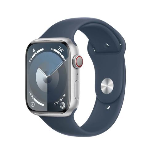 Apple Watch Series 9 Gps + Cellular - Boîtier Aluminium 45 Mm Argent - Bracelet M/L