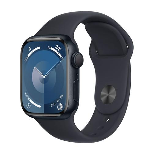 Apple Watch Series 9 Gps - Boîtier Aluminium 41 Mm Minuit - Bracelet S/M
