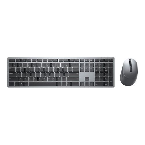 Dell Premier Multi-Device KM7321W - Ensemble clavier et souris - sans fil - 2.4 GHz, Bluetooth 5.0 - AZERTY - Français - gris titan - pour Precision 7560; XPS 13 9310, 15 9510