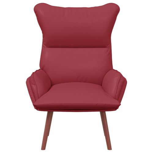 Chaise Relaxante Vidaxl Rouge Vin Similicuir