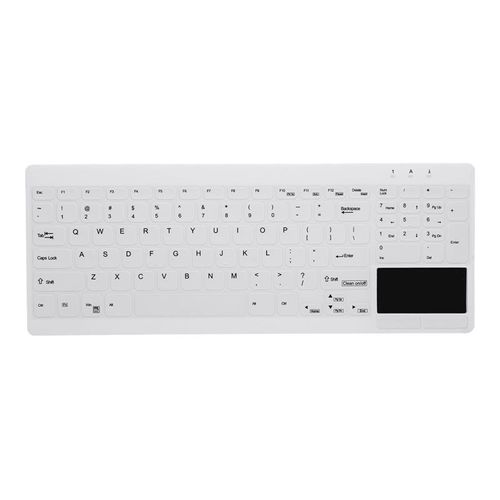 Active Key MedicalKey AK-C7412F - Clavier - entièrement scellé, IP68 - avec pavé tactile - lavable - USB - AZERTY - Français - blanc