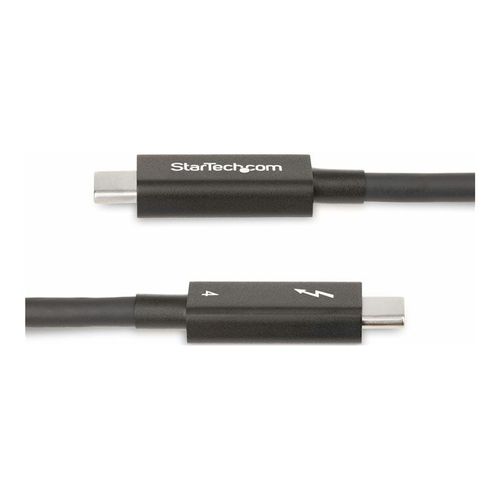 StarTech.com Câble Thunderbolt 4 Actif de 2m, 40Gps, 100W PD, Vidéo 4K/8K - Câble USB - 24 pin USB-C (M) pour 24 pin USB-C (M) - USB 3.2 Gen 2 / USB4 / Thunderbolt 3 / Thunderbolt 4 / DisplayPort...