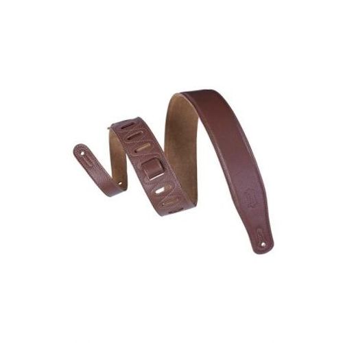 Levy's - M26gf-Brn - Sangle Guitare Et Basse Cuir Et Daim