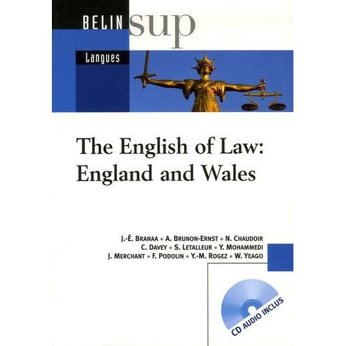 The English Of Law: England And Wales - (1 Cd Audio)