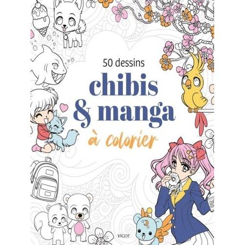 50 Dessins Chibis & Manga À Colorier