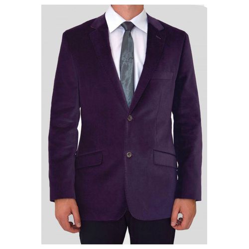 Veste En Velours Violet Homme