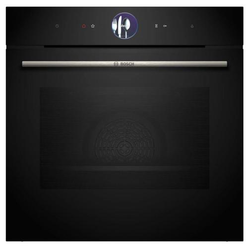 Bosch - Four intégrable combi vapeur 71l 60cm a+ pyrolyse noir HRG7764B1