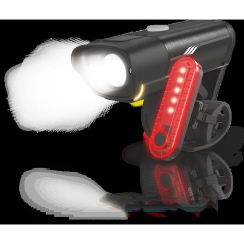 Pack Lampes Av/Ar. Boitier Av En Aluminium. Batteries Lithium. - Tokai - Gris