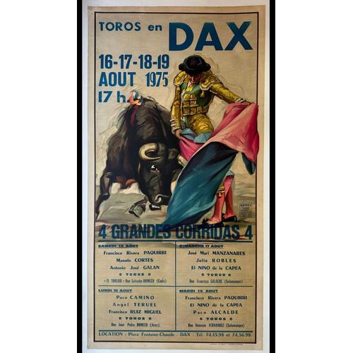 Affiche Dax Corrida 1975