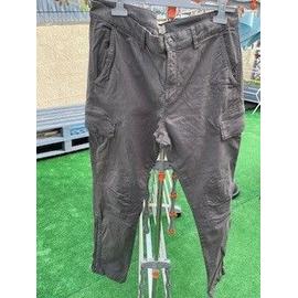 Pantalon cargo homme noir 1 coton T48 TEX : le pantalon à Prix