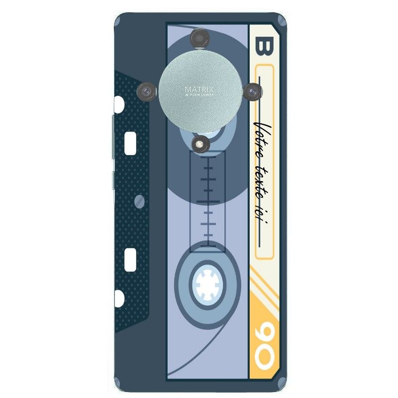 Coque Compatible Honor X9a Et Magic 5 Lite Cassette Gris