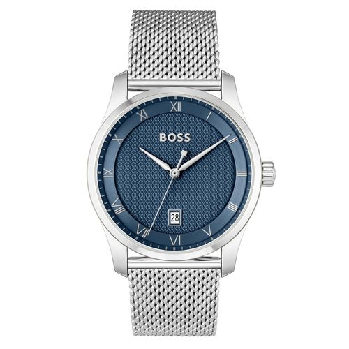 Boss Montre En Maille D'acier Inoxydable, Gris