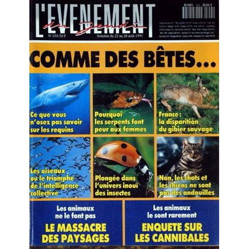 Evenement Du Jeudi (L') N° 355 Du 22/08/1991