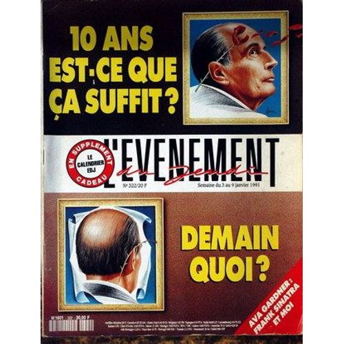 Evenement Du Jeudi (L') N° 322 Du 03/01/1991