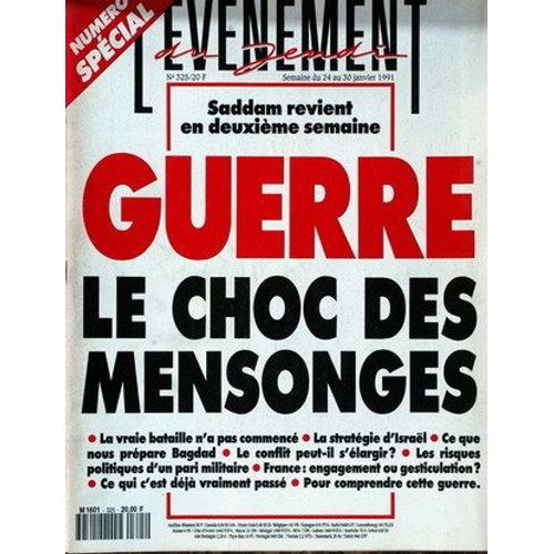 Evenement Du Jeudi (L') N° 325 Du 24/01/1991