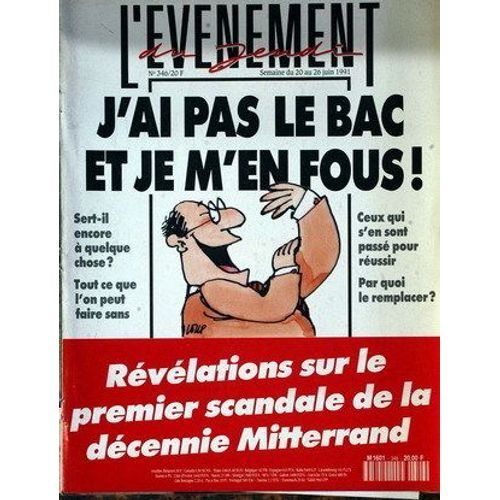 Evenement Du Jeudi (L') N° 346 Du 20/06/1991