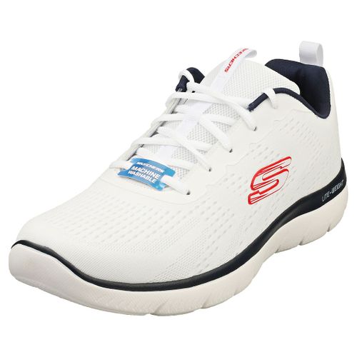 Skechers Summits Torre Homme Baskets Décontracté Navet Blanc
