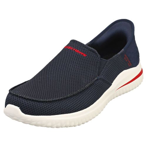 Skechers Slip-Ins Delson 3.0 Vegan Homme Chaussures Pantoufle Bleu Naval