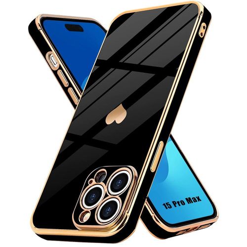 Coque Pour Iphone 15 Pro Max, Protection Silicone Antichoc Ultra Léger Elégant - Noir - E.F.Connection