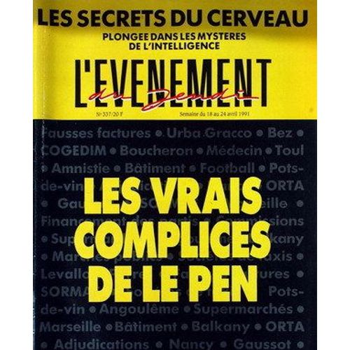 Evenement Du Jeudi (L') N° 337 Du 18/04/1991