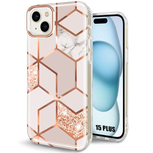 Coque Tpu Pour Iphone 15 Plus, Protection Ultra Slim Léger Souple Antichoc Rose - E.F.Connection