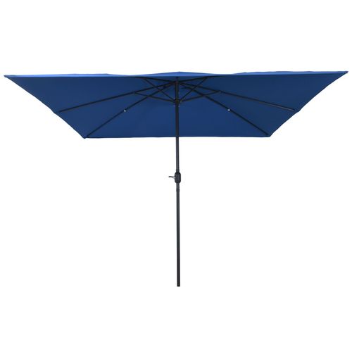Parasol De Jardin Carré Vidaxl 295x245 Cm Bleu Azur