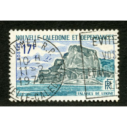 Timbre Oblitéré Nouvelle Calédonie Et Dépendances, Falaises De Lekine, Postes, Rf, 17 F