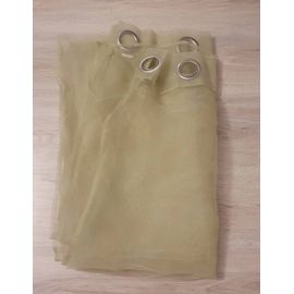 Grand Rideau Voilage Vert Clair Motifs Atmosphera 140 X 240 Cm