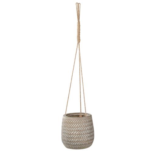 Pot De Fleurs Suspendu D 20 Cm Taupe Livadia