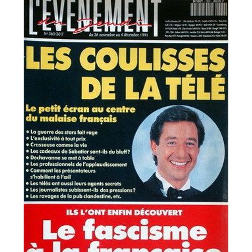 Evenement Du Jeudi (L') N° 369 Du 28/11/1991