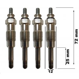 Lot De 4 Bougies De Préchauffage - Renault Trafic Autobus\Autocar (T_, P_, V_) 2.1 D 03/1980>04/1989