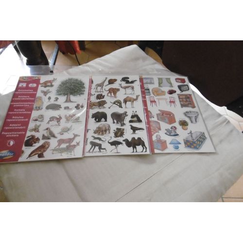 Maildor Pochette De Gommettes Repositionnables Thèmes Différents Lot De 3