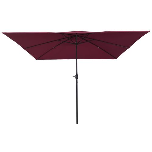Parasol Carré Vidaxl 295x245 Cm Bordeaux