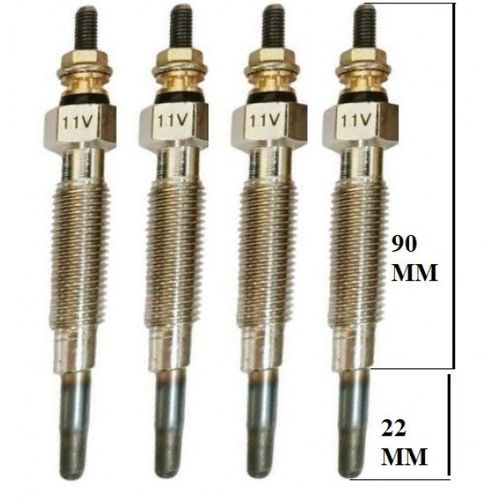 Lot De 4 Bougies De Préchauffage - Nissan Pick Up (D21) 2.5 D 09/1994>08/1996