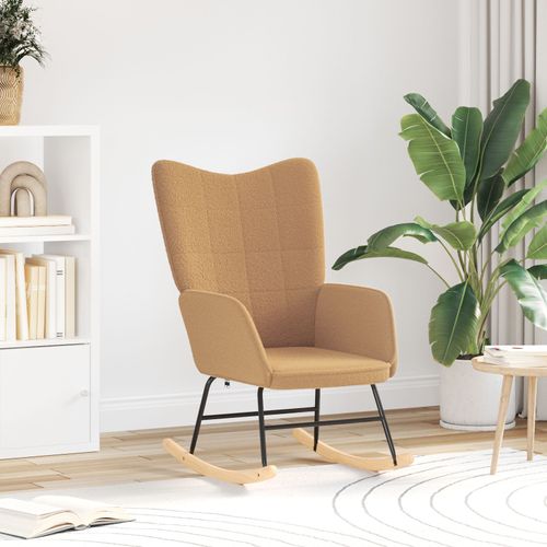 Chaise Relaxante Vidaxl En Tissu Beige Semblable À De La Laine Frisée