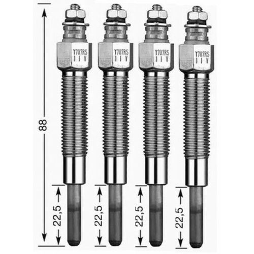 Lot De 4 Bougies De Préchauffage - Nissan Pick Up (D21) 2.5 D 08/1992>02/1998