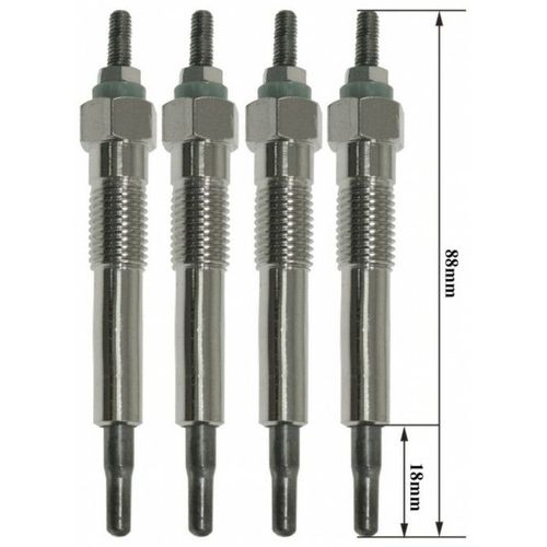 Lot De 4 Bougies De Préchauffage - Opel Vectra A (J89) 1.7 Td (F19, M19) 03/1990>11/1995