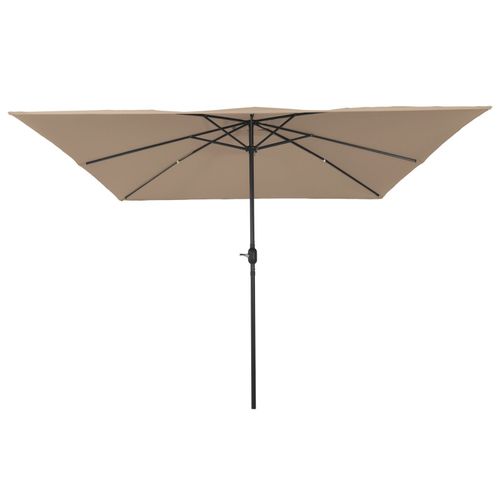 Parasol De Jardin Carré Vidaxl 295x245 Cm Taupe