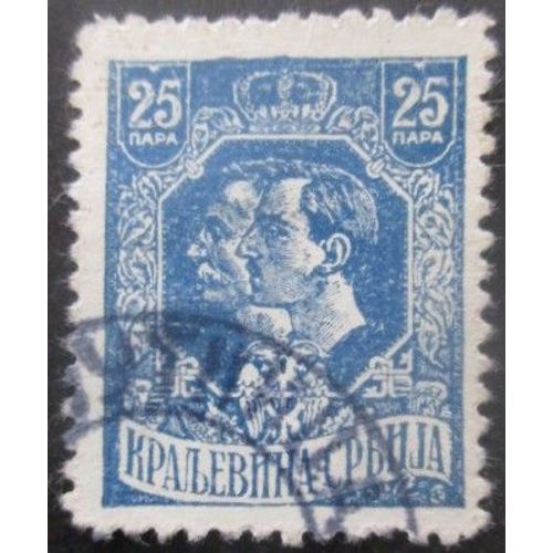 Serbie N°140 Pierre 1er Et Alexandre Obitéré