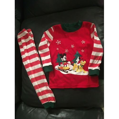 Pyjama Noël Disney Store Mickey Pluto 2/3/4 Ans (Verifiez Avec Mes Mesures )