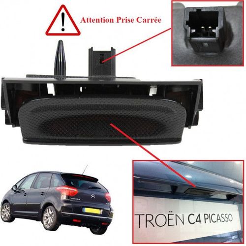 Poignée De Coffre Electrique Avec Contacteur Prise Carrée - Peugeot 207 Sw (Wk_) 1.6 Hdi 08/2009>10/2013