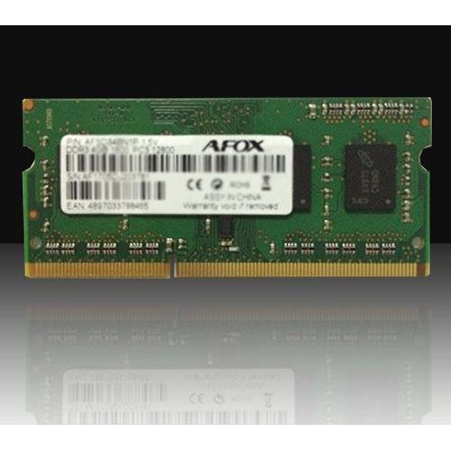 AFOX Module mémoire SO-DIMM DDR3 8GB 1600 MHz LV 1.35V (1 x 8GB, 1600 MHz, RAM DDR3, SO-DIMM), Mémoire vive