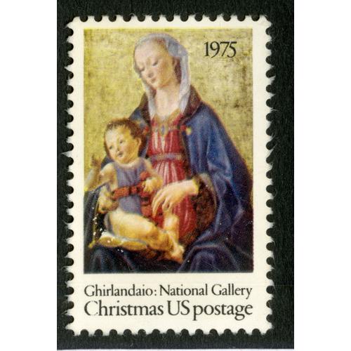 Timbre Non Oblitéré Christmas Us Postage, Ghirlandaio, National Gallery, 1975