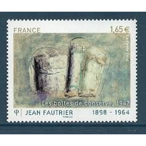 Art : "Les Boîtes De Conserve 1947" De Jean Fautrier Peintre Année 2014 N° 4888 Yvert Et Tellier Luxe