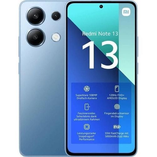 Xiaomi Redmi Note 13 4G 8Go/512Go Bleu (Ice Blue) Double SIM