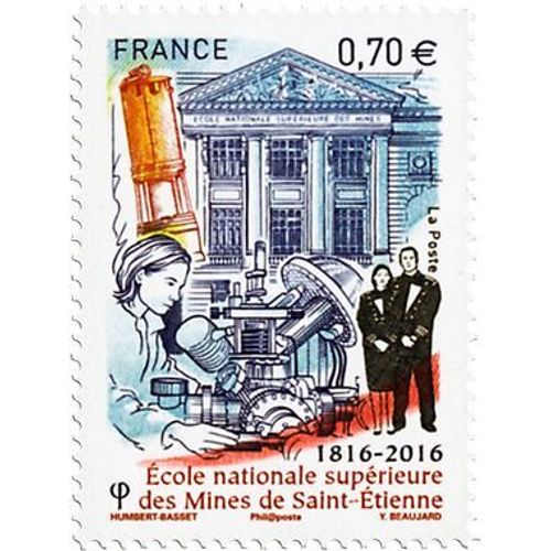 Bicentenaire De L'École Nationale Supérieure Des Mines De Saint-Etienne Année 2016 N° 5066 Yvert Et Tellier Luxe
