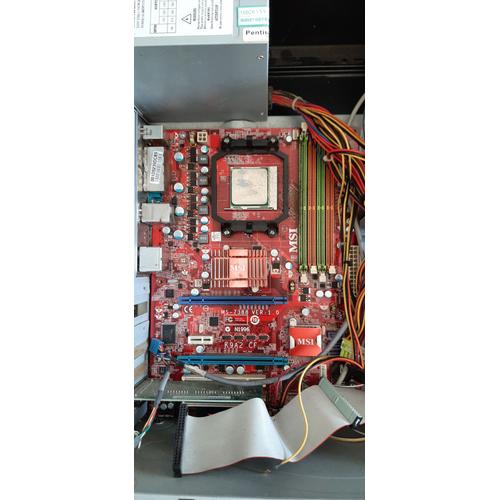 Carte Mère MSI K9A2CF et processeur AMD Athlon 64 X2