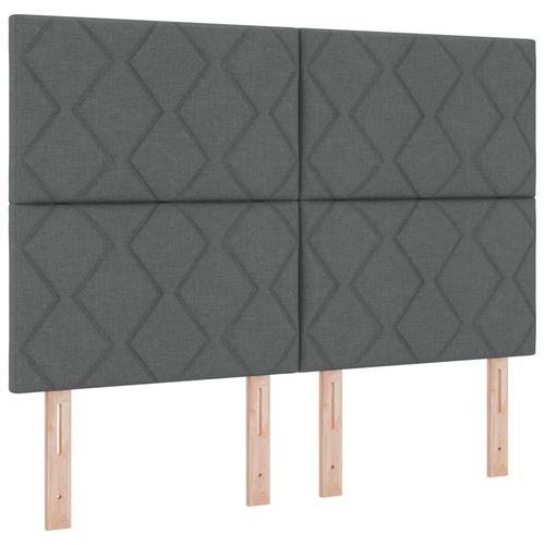 Tête De Lit Vidaxl Design Blocs Diamants Gris Foncé 144 Cm Tissu, Tête De Lit Vidaxl Design Blocs Diamants Gris Foncé 140 Cm Tissu