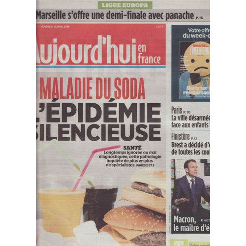 Aujourd'hui En France (Quotidien) / 13-04-2018 N°5992 : Jacques Higelin (1/2p) - Jean Jacques Goldman (1/2p) - Michel Sardou (1/3p)